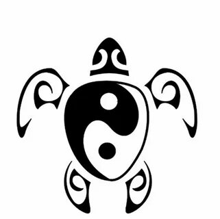 Sea turtle yin yang Tribal Dövmeler, Dövme Fikirleri, Kına Dövmeler, Kına T...