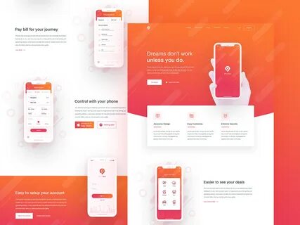 App landing page
