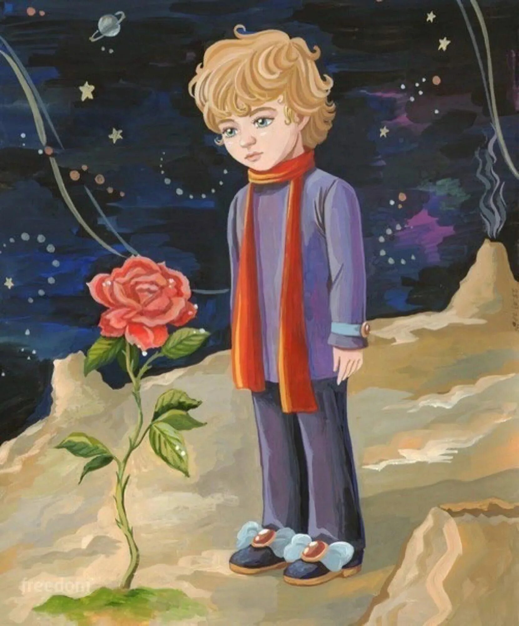 Нарисовать сказку маленький принц. Сказка Экзюпери маленький принц. Маленький принц портрет.