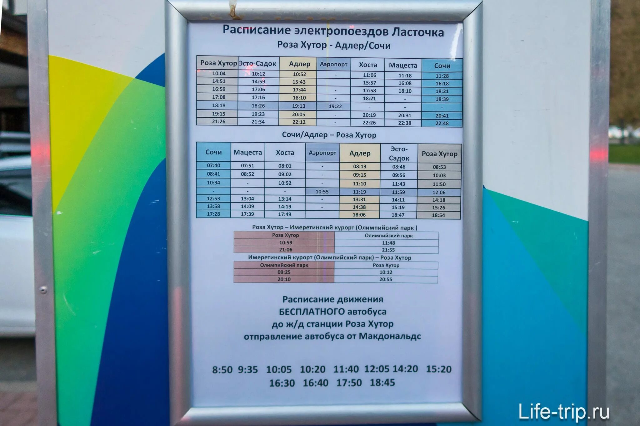 Электричка сочи олимпийский парк сегодня