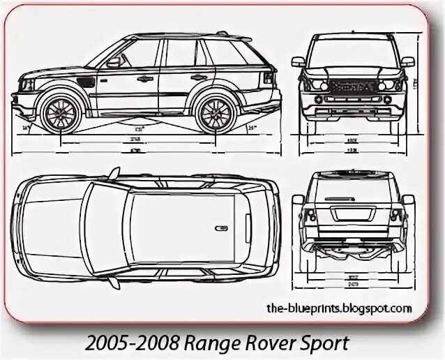 Размер рендж ровер спорт. Range Rover Sport 2006 чертежи. Land Rover Discovery 2 чертеж. Land Rover range Rover Sport 2020 чертеж. Land Rover range Rover Sport чертеж.