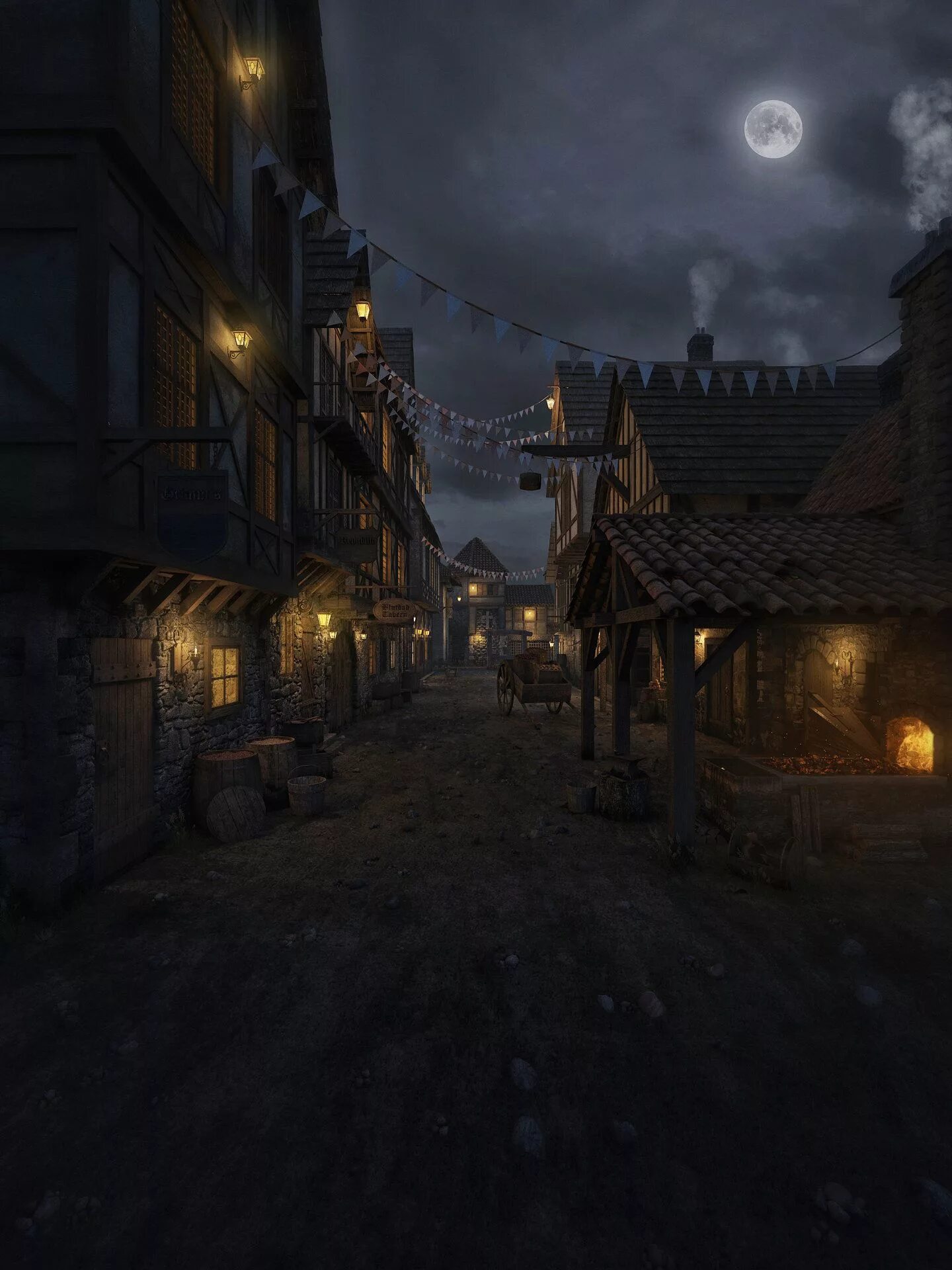 Dark town. Деревня арт дарк фэнтези. Темный средневековый город. Мрачный средневековый город. Фэнтези город.