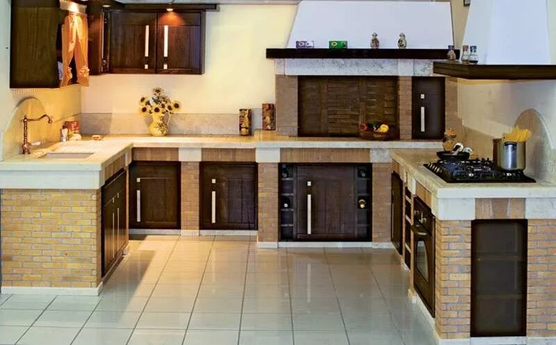 Кухня в частном доме из газобетона. Кухни из газоблока. Кухни из газоблока. Выложить кухню из кирпича. Кухонный гарнитур из бетона.