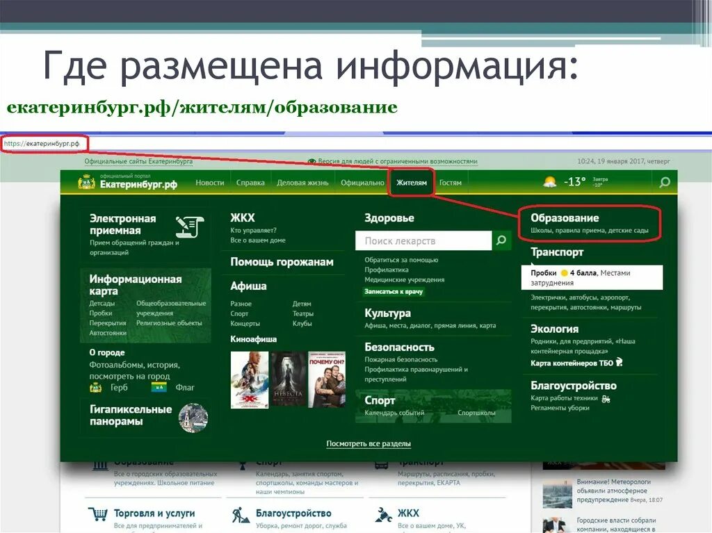 Сайты екатеринбурга. Екатеринбург РФ. Образование-жителям-официальный портал Екатеринбурга. Где можно разместить информацию. Екатеринбург РФ официальный сайт.