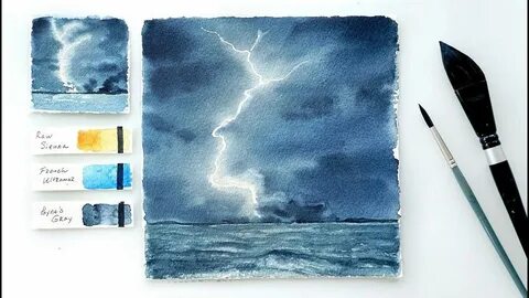 Как научиться рисовать море акварелью