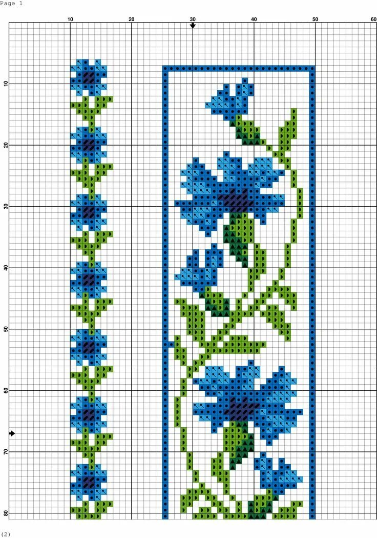 Цветочные узоры вышивка крестом. Василек вышивка крестом. Вышивка крестом васильки. Вышивка крестом цветы. Василек схема