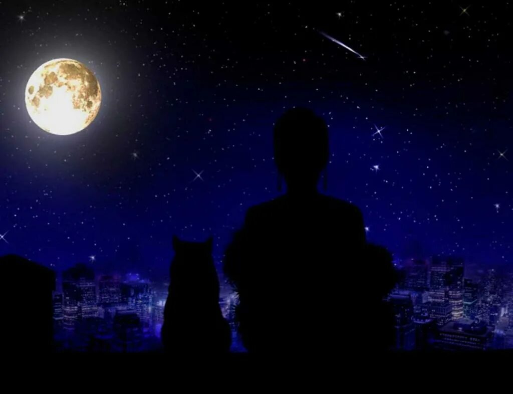 Про жизнь ночью. Одиночество в ночи. Человек под луной. Человек в ночи. Человек и ночное небо.