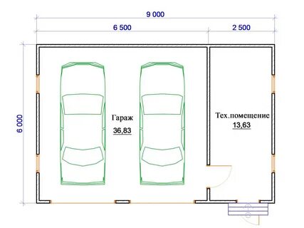 Какой гараж на 2 машины