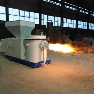 Biomass wood pellet burner