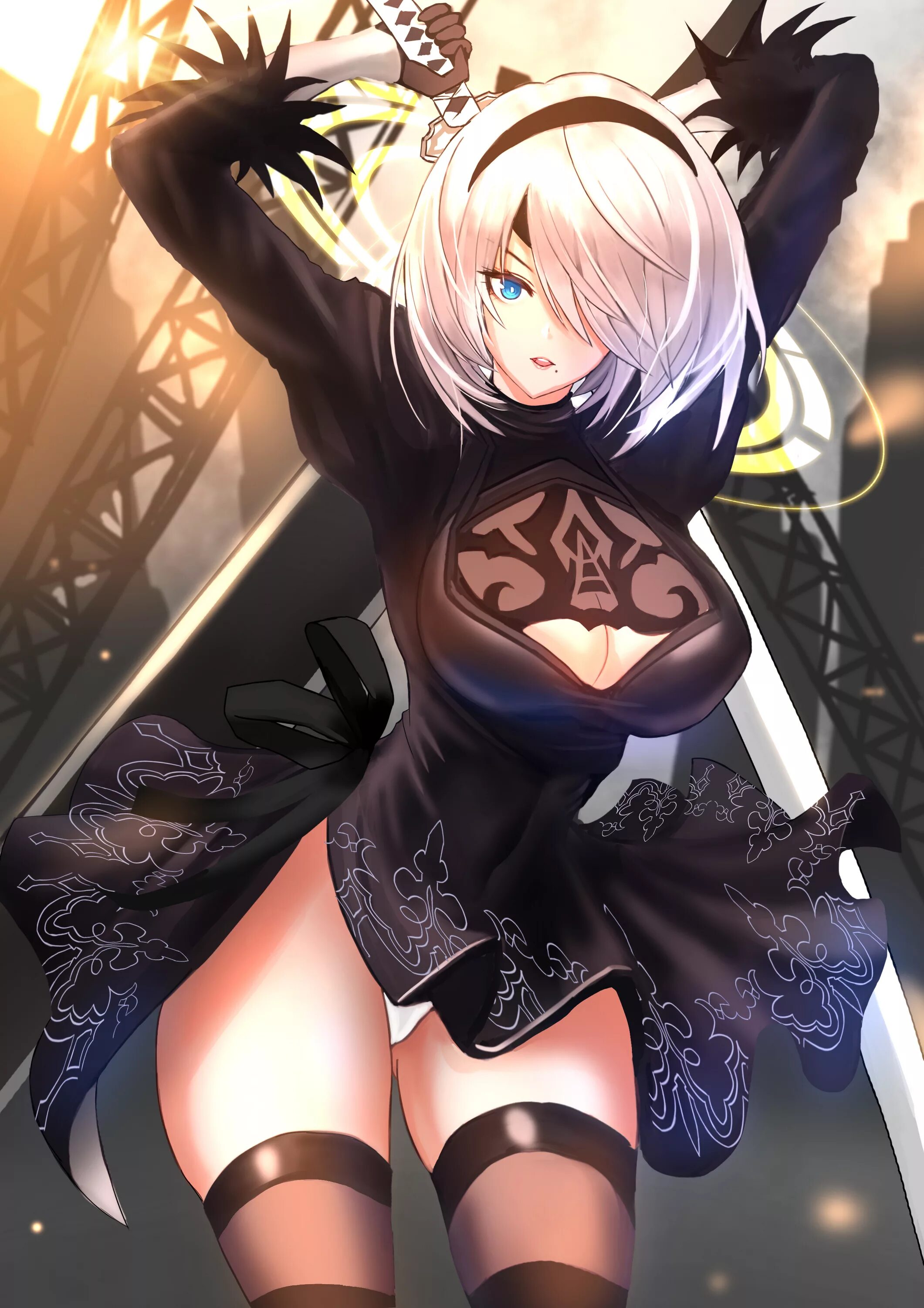 2b automata 18. Ниер автомата 2b. NIER 2b +18. NIER Automata 2b Хендай.