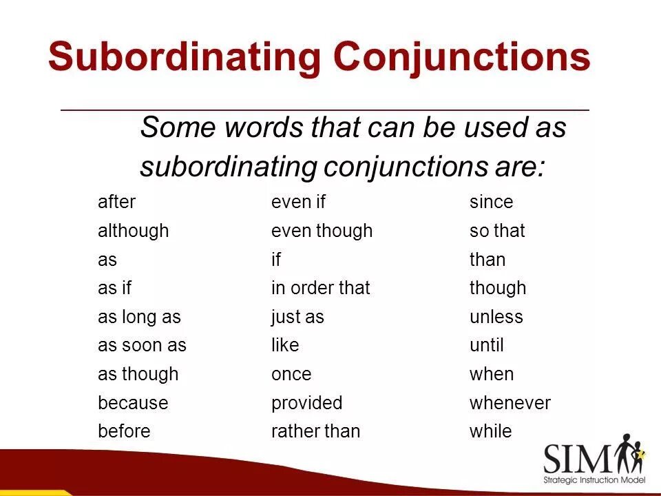 Subordinating conjunctions. Conjunction в английском. Subordinating conjunctions examples. Subordinate conjunction примеры.