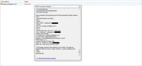 Email address rejected