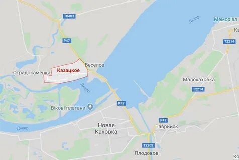 Нова каховка карта