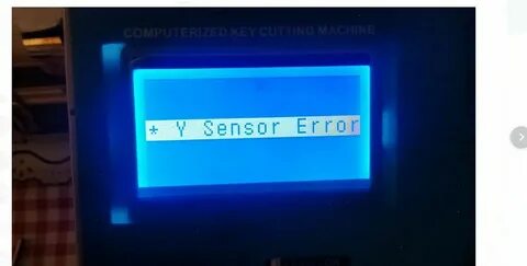 Sensor error