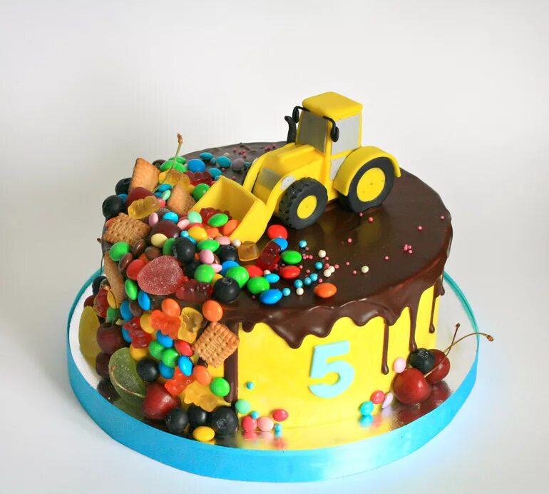 торт на 4 года мальчику без мастики