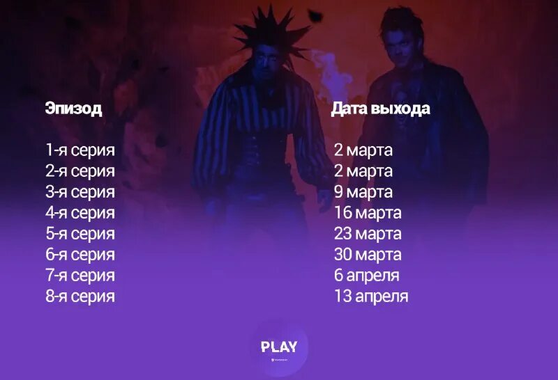 выходы серий король