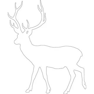 Шаблон оленя для вырезания