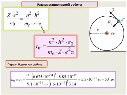 Скорость электрона на 1 боровской орбите