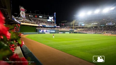 A virtual background of Target Field. 