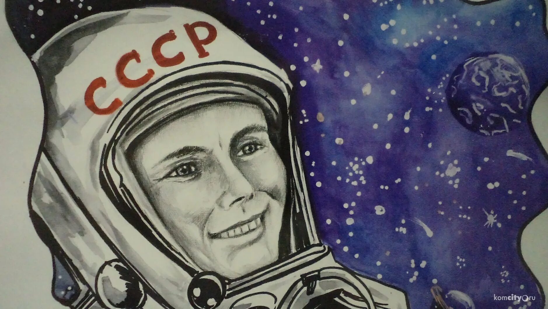 Рисунок на тему космос. Рисунок на тему космонавтики. Рисование на тему день космонавтики. Рисунок на день космонавтики для детей.