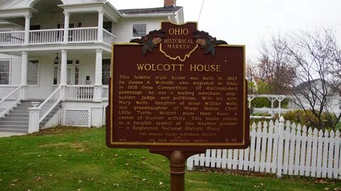 Maumee Ohio - Woolcott House Marker.JPG. 