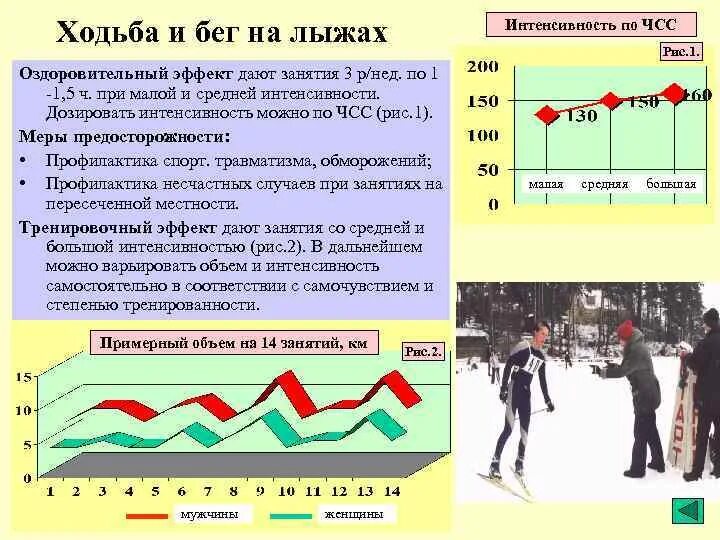 Пульс при беге у мужчин. Оздоровительный бег ЧСС. ЧСС на лыжах. Ходьба на лыжах ЧСС. Продолжительность и интенсивность занятий.