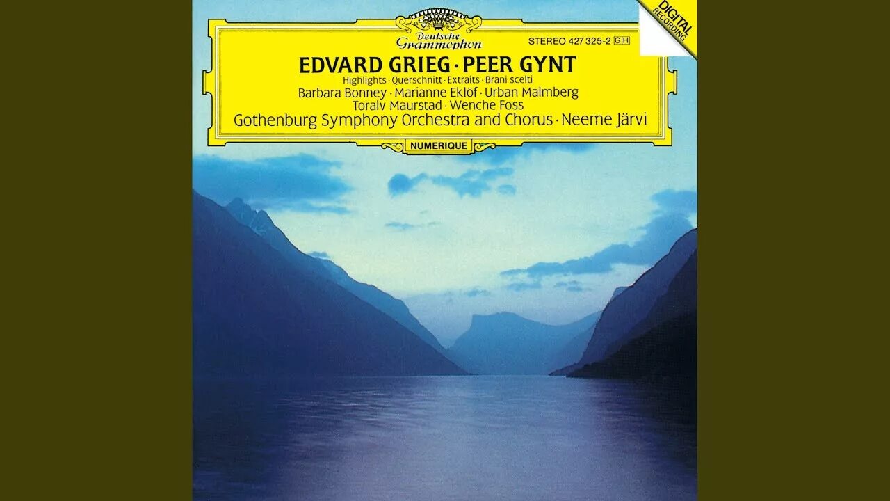 Grieg Hall. Grieg Edition. Grieg: peer Gynt, op. 23 Пааво Ярви.