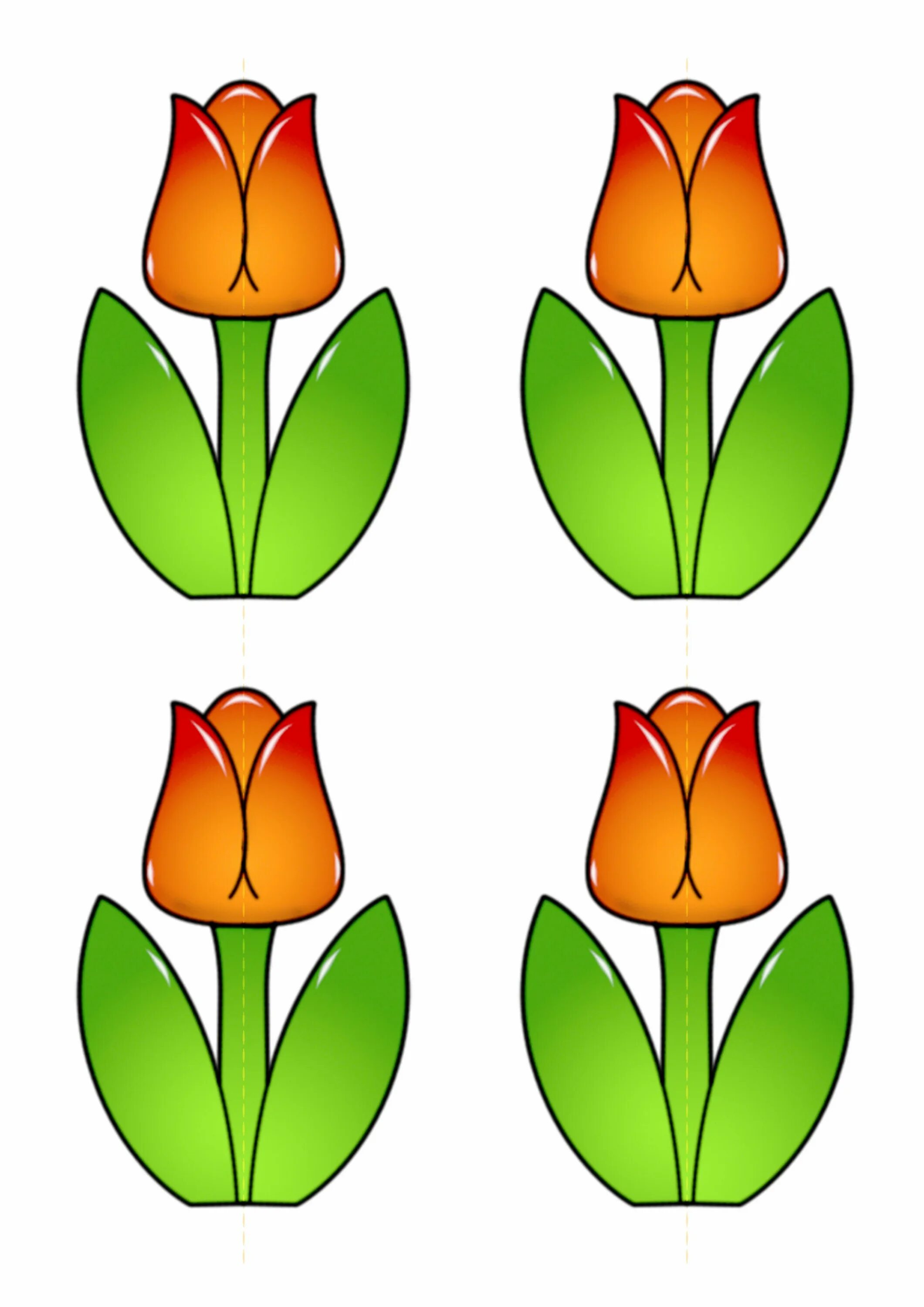 Тюльпаны картинки для вырезания. Тюльпаны для вырезания цветные. Трафарет тюльпана для вырезания. Заготовка цветок для аппликации. Тюльпан шаблон цветной.