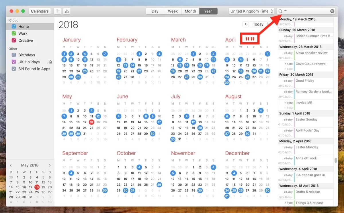 Notion calendar