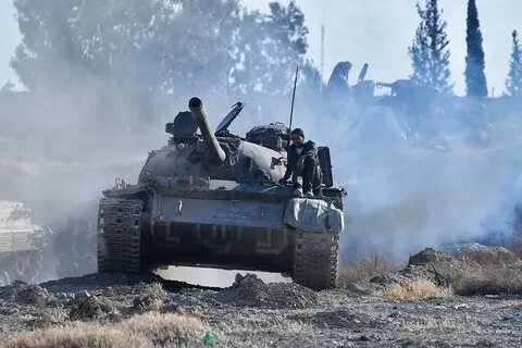 Видео боев танков в сирии