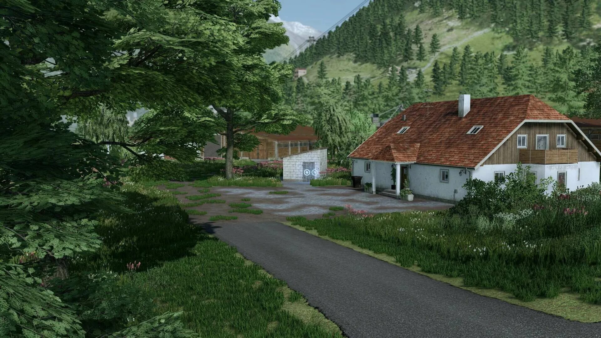 22 версия ферма. Карта игры ФС 22. FS 22 Maps New Lands. Windrush Farm Alpines.