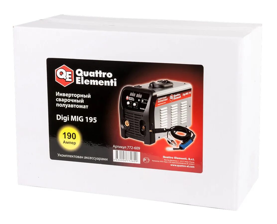 Сварочный инвертор quattro elementi. Quattro elementi digi mig 195. сварочный полуавтомат quattro elementi digi mig 195. сварочный полуавтомат марс миг 195.