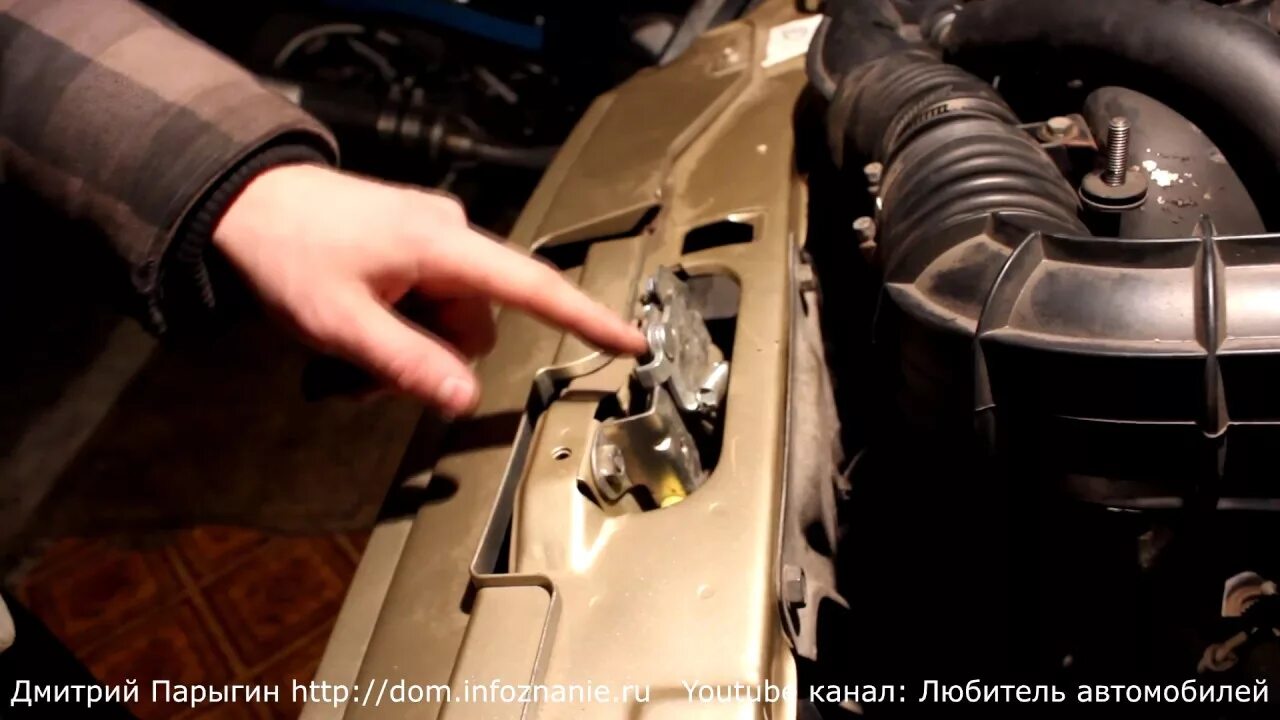 Как снять капот шевроле нива How to remove the hood and hood lock VAZ-2123