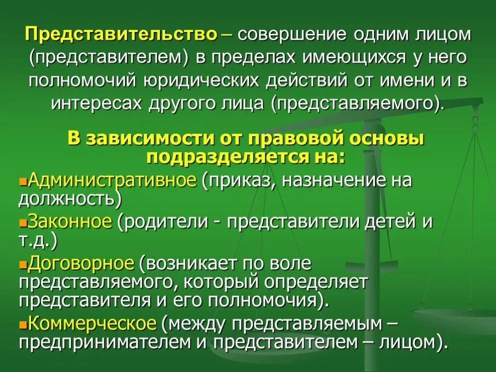 Статус представителя в суде. Представительство в сделках. Совершение действий одним лицом от имени другого – это:. Представительство в гражданском праве. Элементы представительства.