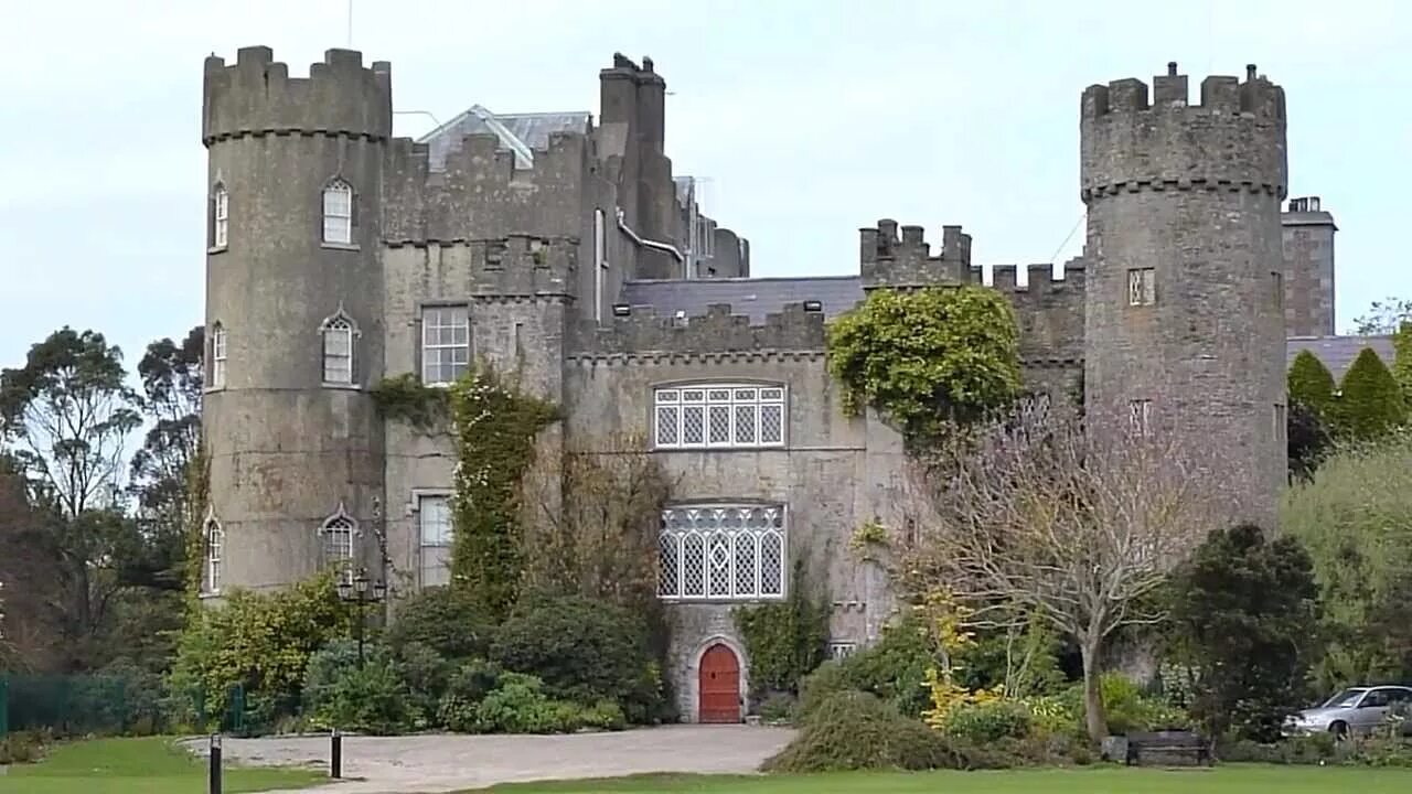 Malahide castle is northeast of dublin