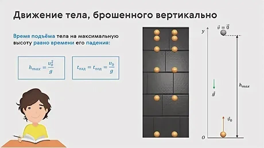 Свободное падение тела вертикально вверх. Свободное падение тела вертикально вверх