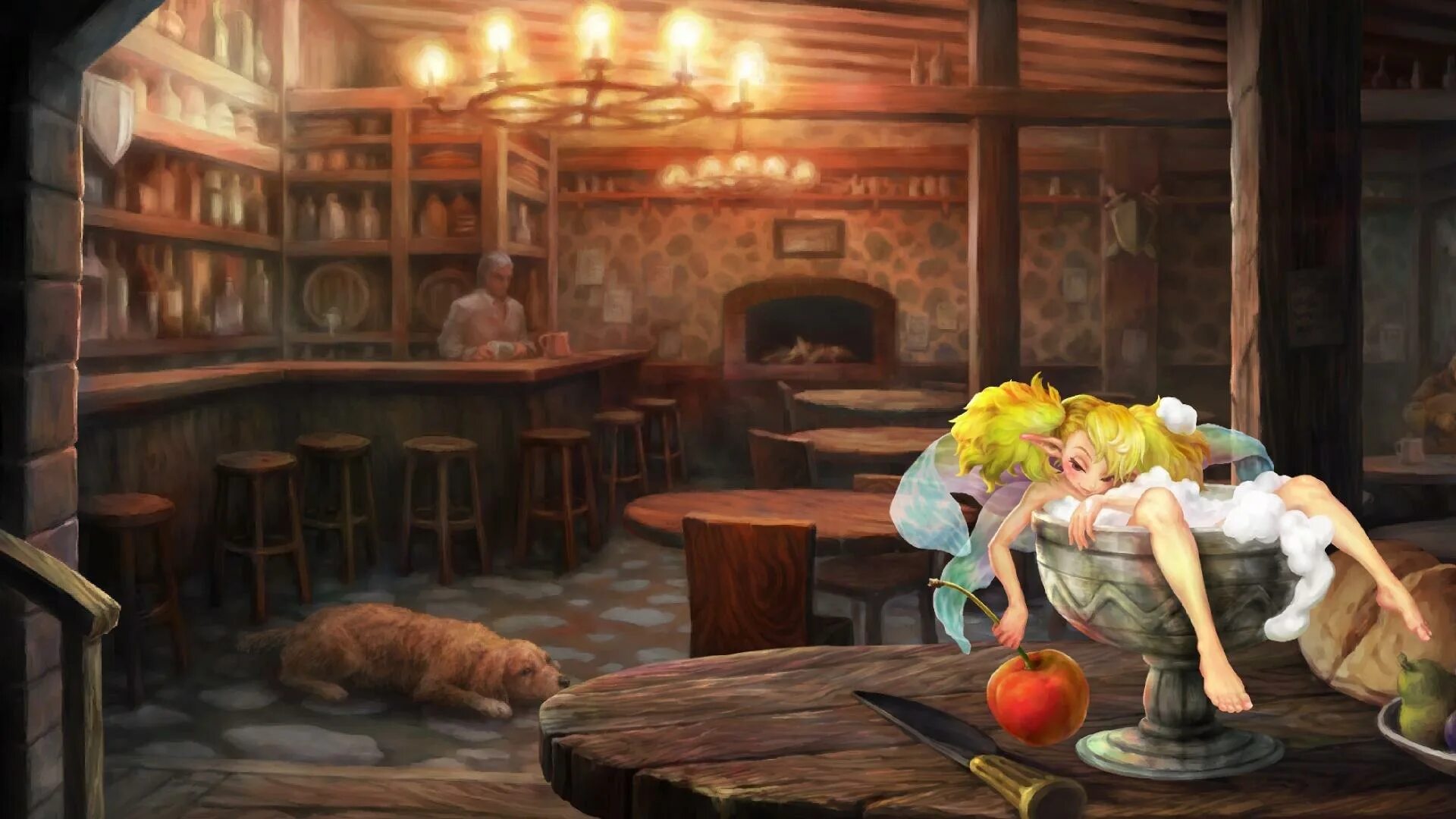 Таверна Геншин. Dragon s Crown игра. Таверна Дилюка Геншин. Таверна Геншин Импакт. Luna in the tavern прохождение