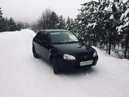 Калина седан черный
