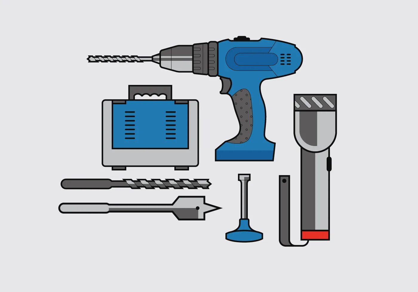 Drill tool. Векторная дрель. Дрель вектор. Перфоратор нарисованный. Дрель рисунок.