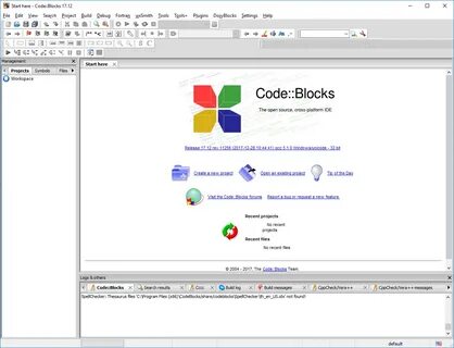 Структура программ для code blocks. 