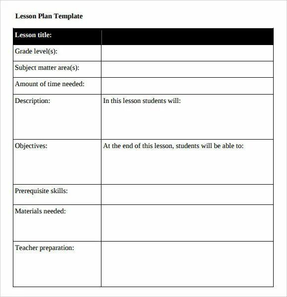 Sample lesson. Lesson plan sample. lesson template. lesson plan template. lesson plan doc.