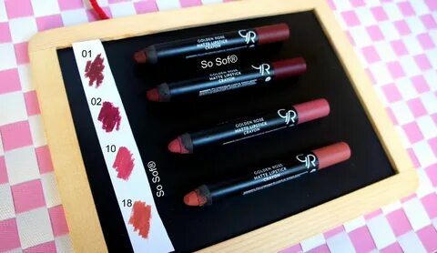 Golden rose crayon
