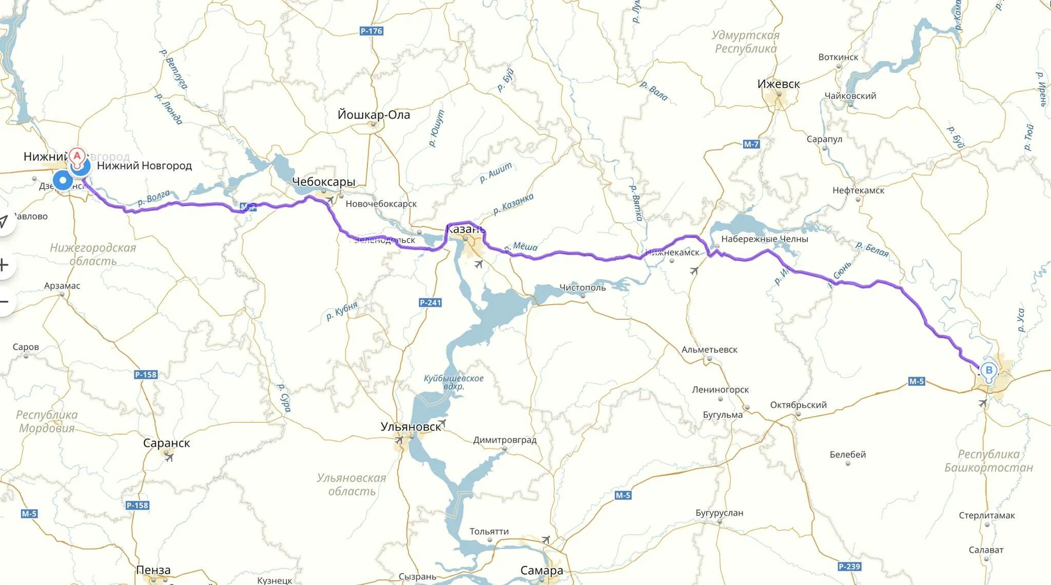 ижевск чайковский расстояние на машине
