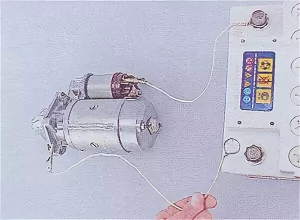 Проверка стартера ВАЗ 2101. Проверяем стартер ВАЗ 2107. Сопротивление обмотки статора стартера ВАЗ 2107. Как проверить стартер на работоспособность от аккумулятора ВАЗ 2107.