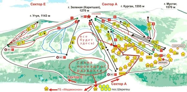 Шерегеш карта 2024. Шерегеш на карте. Карта Шерегеша с улицами. Шерегеш карта местности. Шерегеш карта трасс.