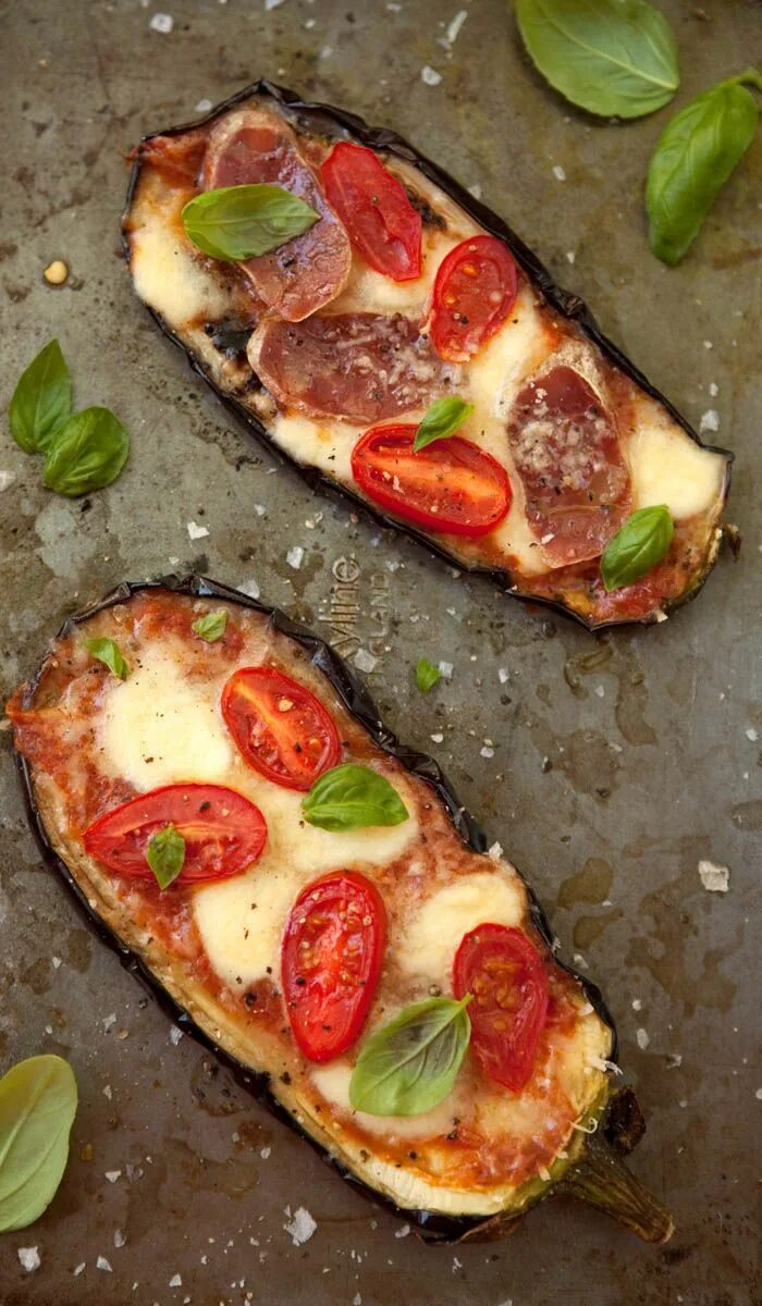 Eggplant pizza