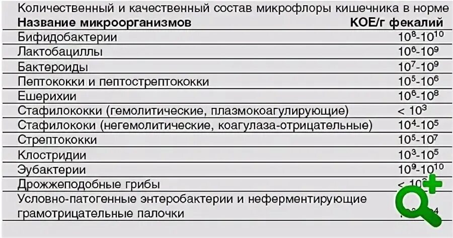 Кал на микрофлору