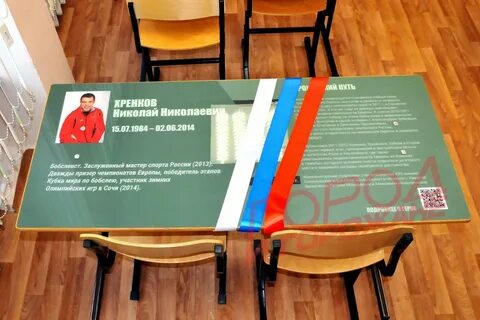 Слова на открытии парты героя в школе