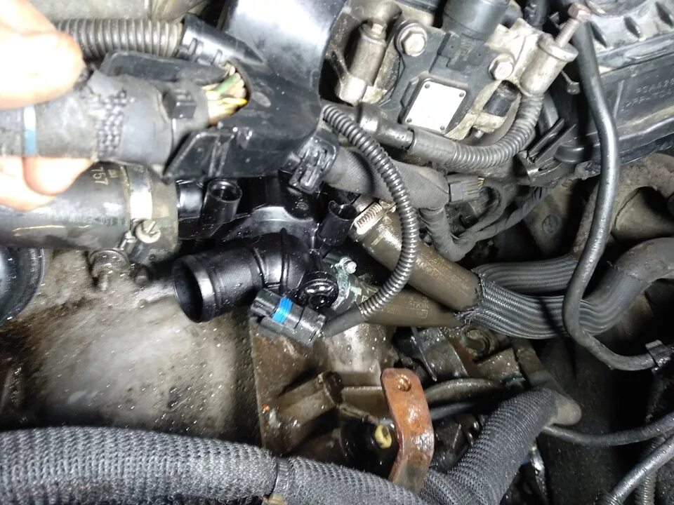 Термостат пежо партнер 2 1. Стопорное кольцо термостата peugeot 308. Как поменять термостат на пежо. 4. Peugeot 207 термостат.