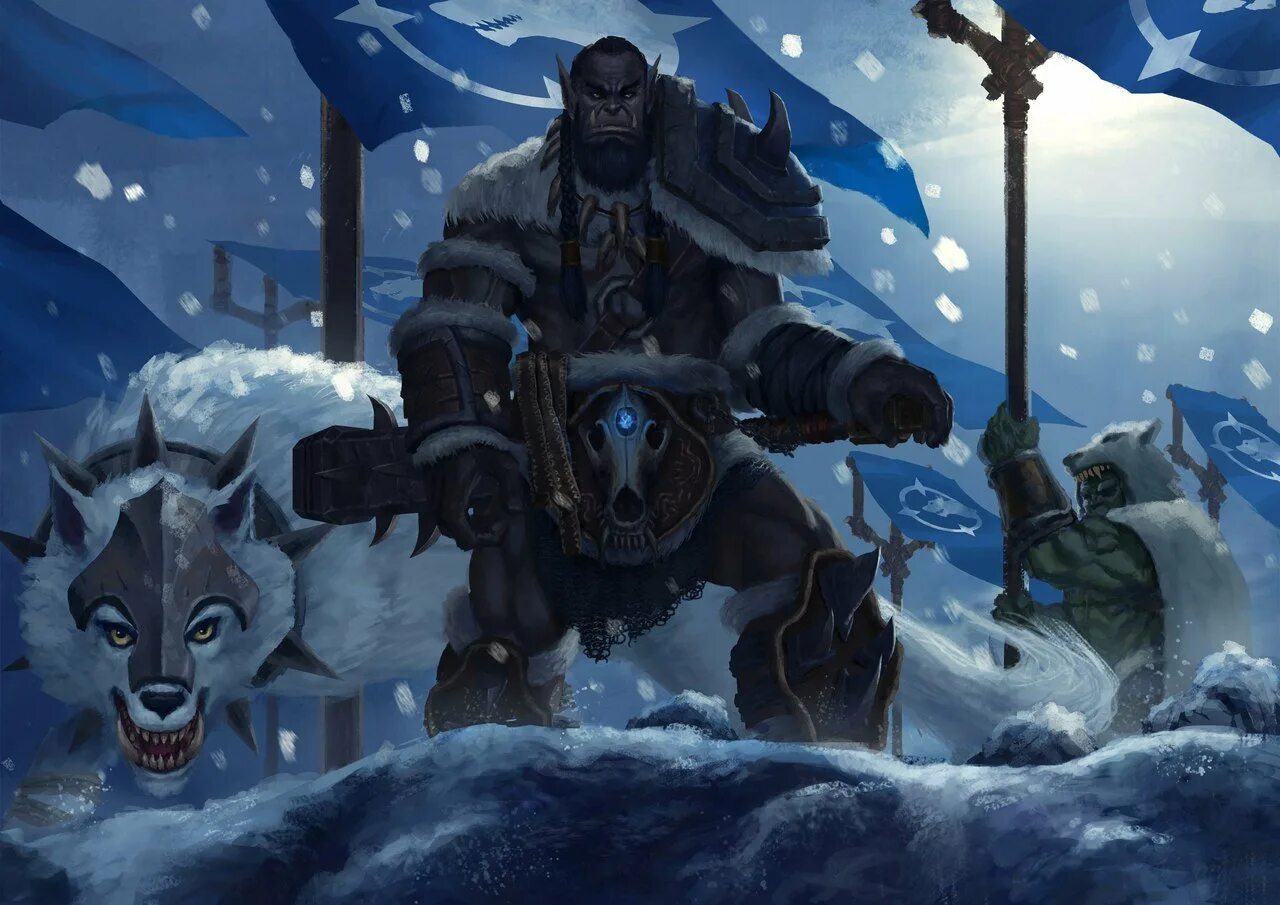 3. Клан северного волка. Северные волки варкрафт. World of warcraft дуротан. Клан северного волка варкрафт.
